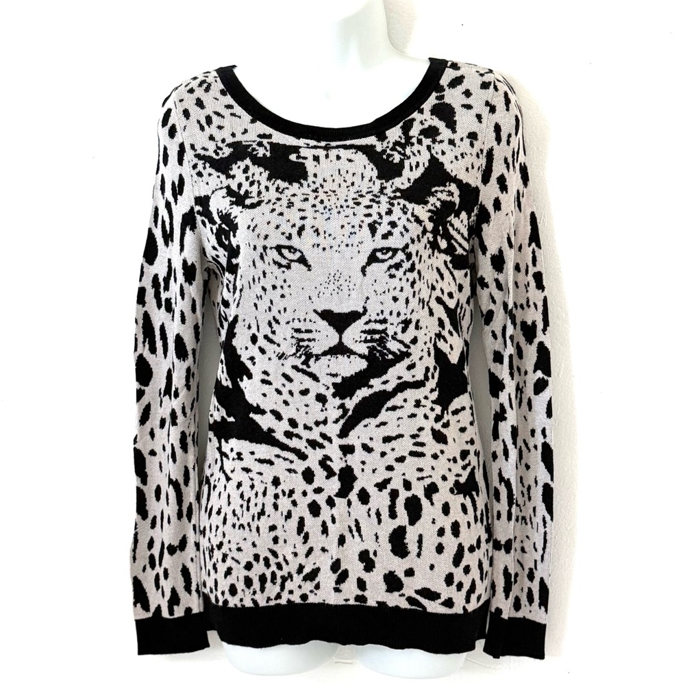 Inc International Concepts Animal Print knit Pullover